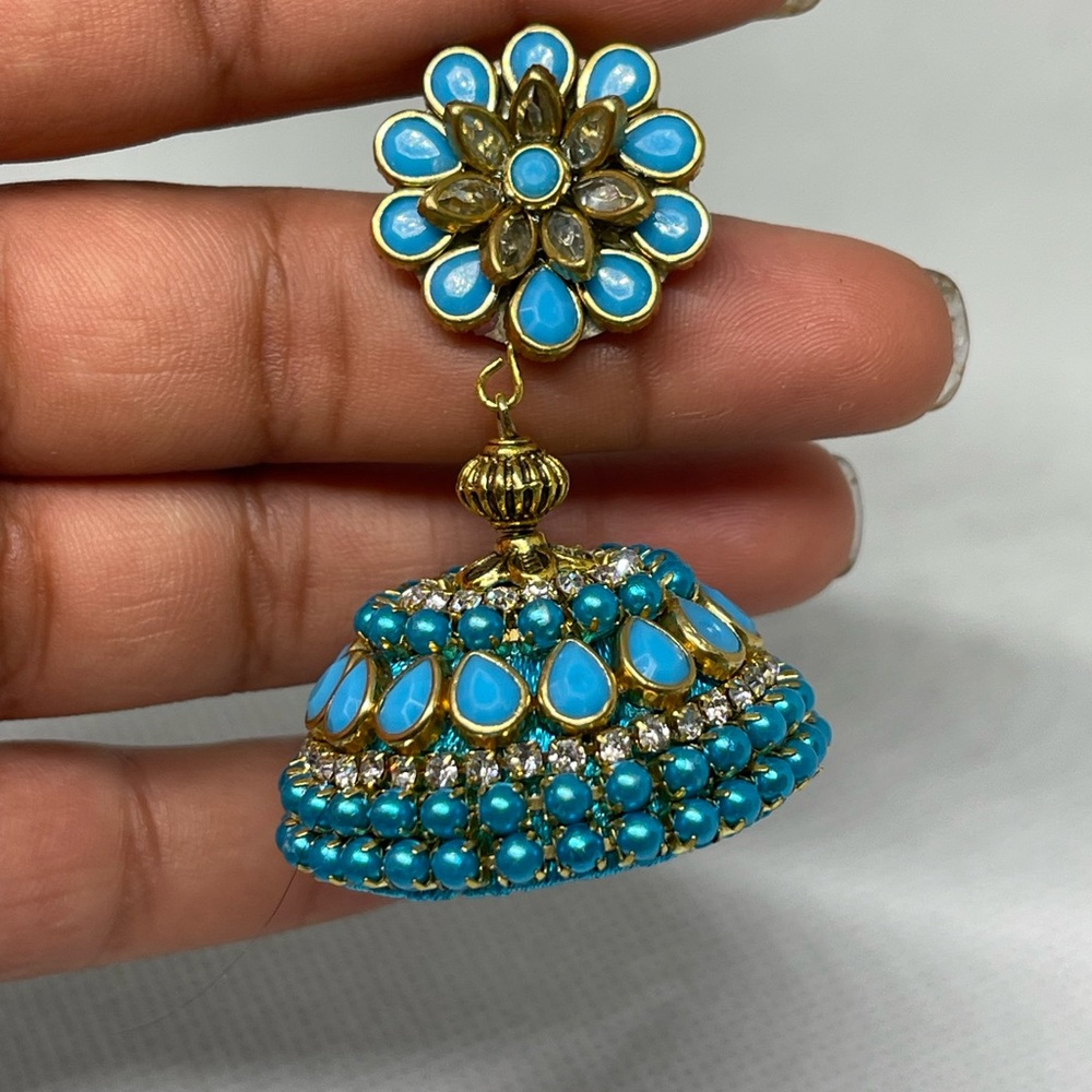 Blue earring